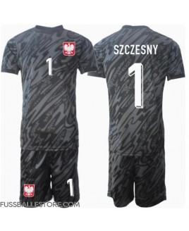 Günstige Polen Wojciech Szczesny #1 Torwart Auswärts Trikotsatzt Kinder EM 2024 Kurzarm (+ Kurze Hosen)